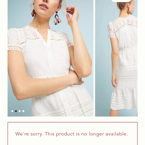 Feather Bone by Anthropologie Brigid Eyelet Shirtdress - Picture 9 of 10